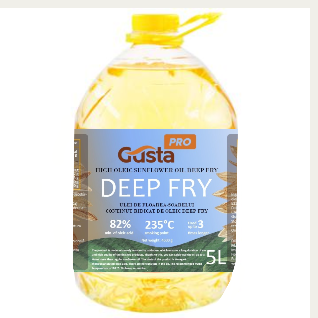 Ulei de floarea soarelui high-oleic friteuza 5L Gustapro