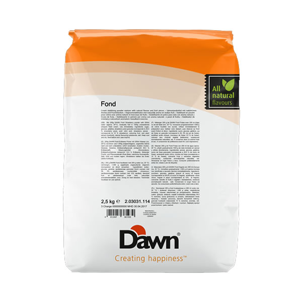 Fond ciocolata alba 2,5 kg DAWN