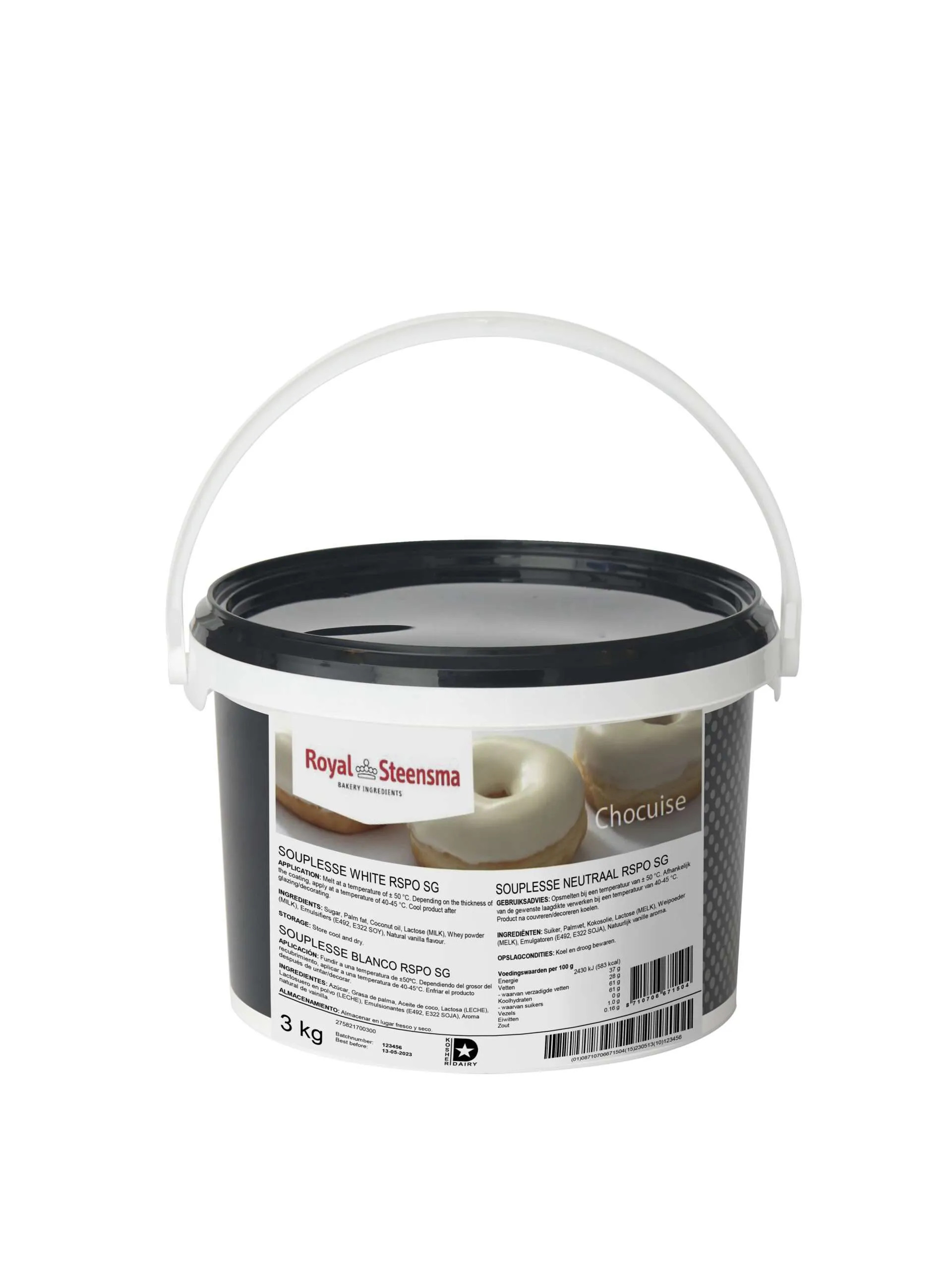 Glazura gogosi SOUPLESSE NEUTRU/ALB 3 kg RS