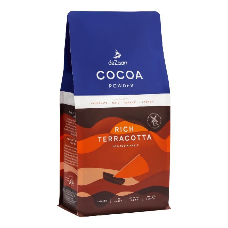 Cacao pudra alcalinizata Rich terracotta 20-22% grasime, punga 1kg deZaan