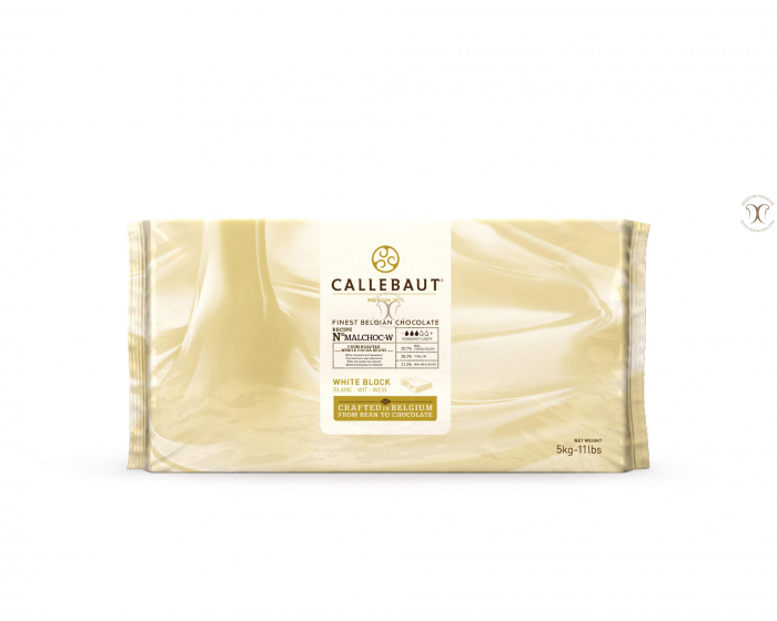 Ciocolata alba fara zahar bloc 5kg, MALCHOC-W-123, Callebaut