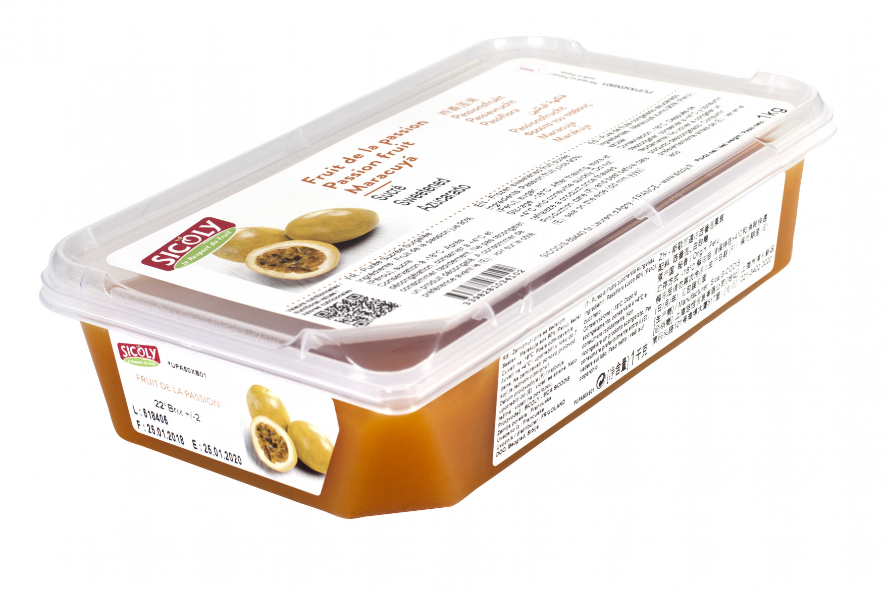 Piure de Fructul Pasiunii, 1kg, Sicoly