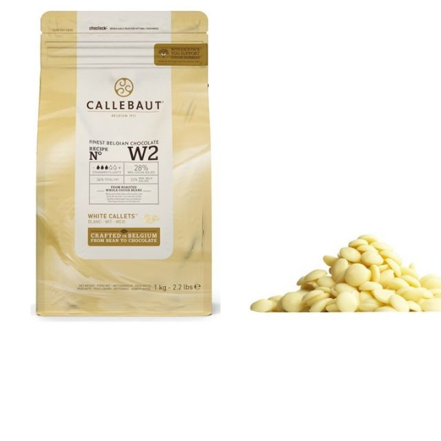 Ciocolata alba 28% unt de cacao W2 1kg Callebaut