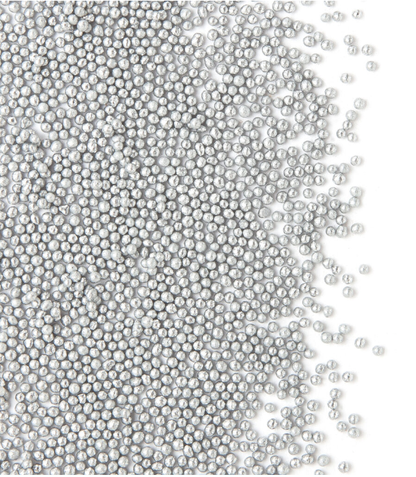 Mergeluse din zahar PERLE ARGINTII 1mm 1,8 kg 019106 BARB