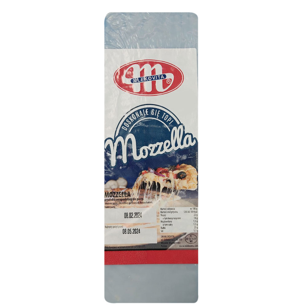 Topping mozzarella Mozzella cca 2,5 kg MLK