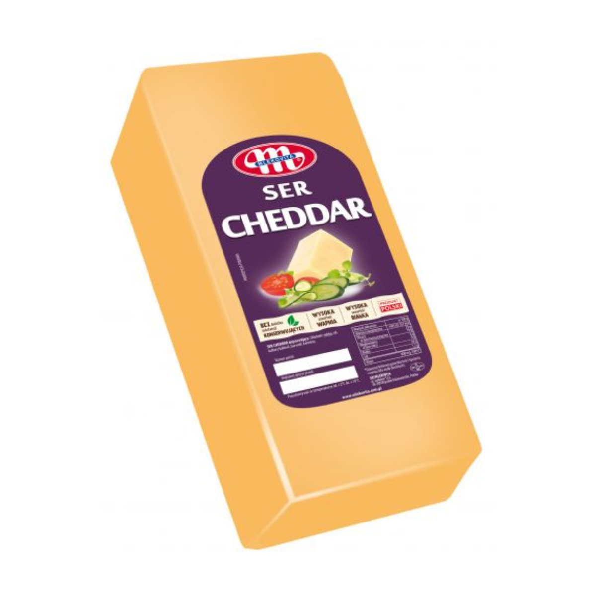 Cascaval Cheddar cca 1,9 kg MLK