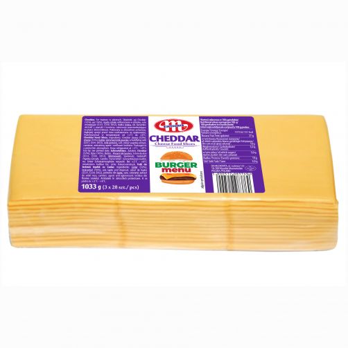 Cascaval Burger Cheddar taiat 1,033kg MLK