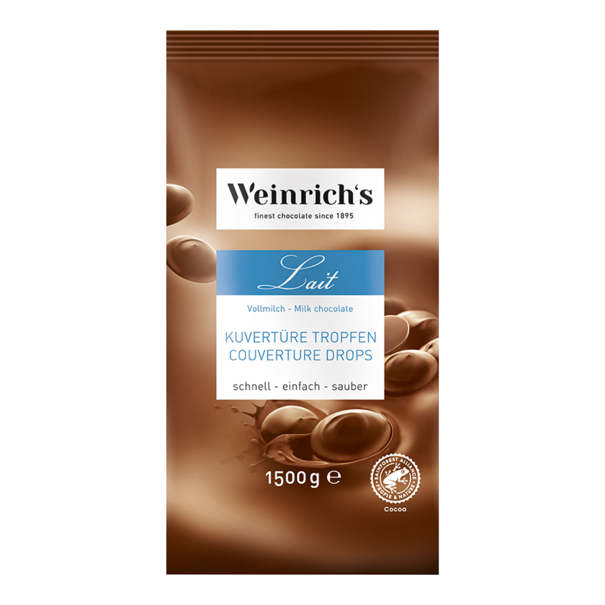 Ciocolata cu lapte 36% 1,5 kg WR