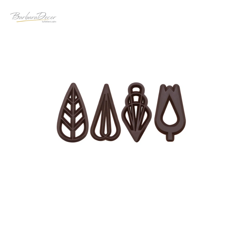 Decoratiuni din ciocolata SOIREE DARK 610 buc. 0.460kg 33103 BARB