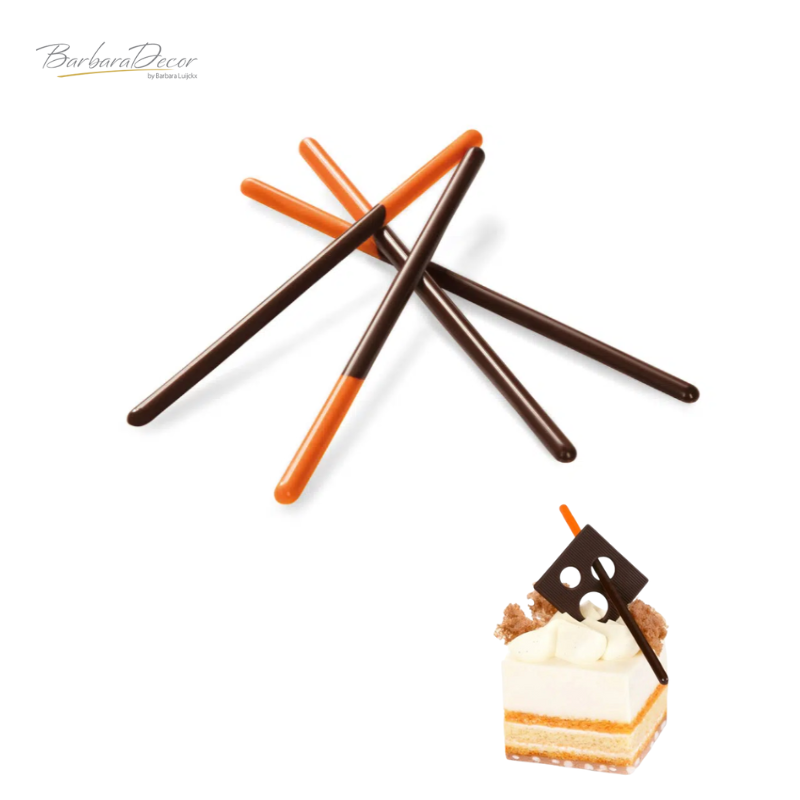 Betisoare din ciocolata neagra PICK-UP STICKS ORANGE 0,48kg 33966 BARB