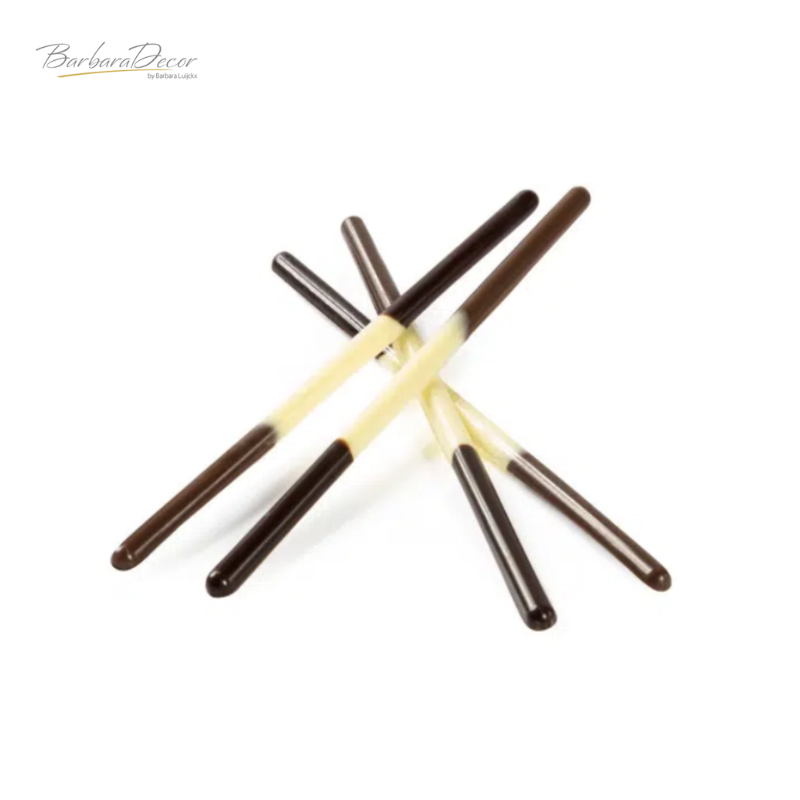 Betisoare din ciocolata alb-neagra STICS CLASSIC 135mm 228buc/cutia 0,480 kg 33961 BARB
