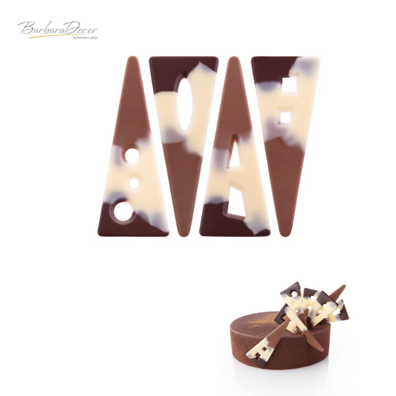 Decoratiuni din ciocolata Alps Triangles 132 buc 0.54kg 33978 BARB
