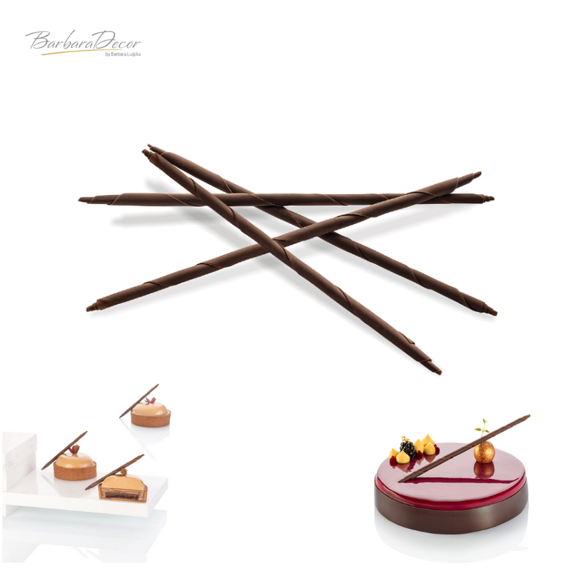Decoratiuni din ciocolata PENCILS SANTI SLIM MAXI DARK 0.400KG 334511 BARB
