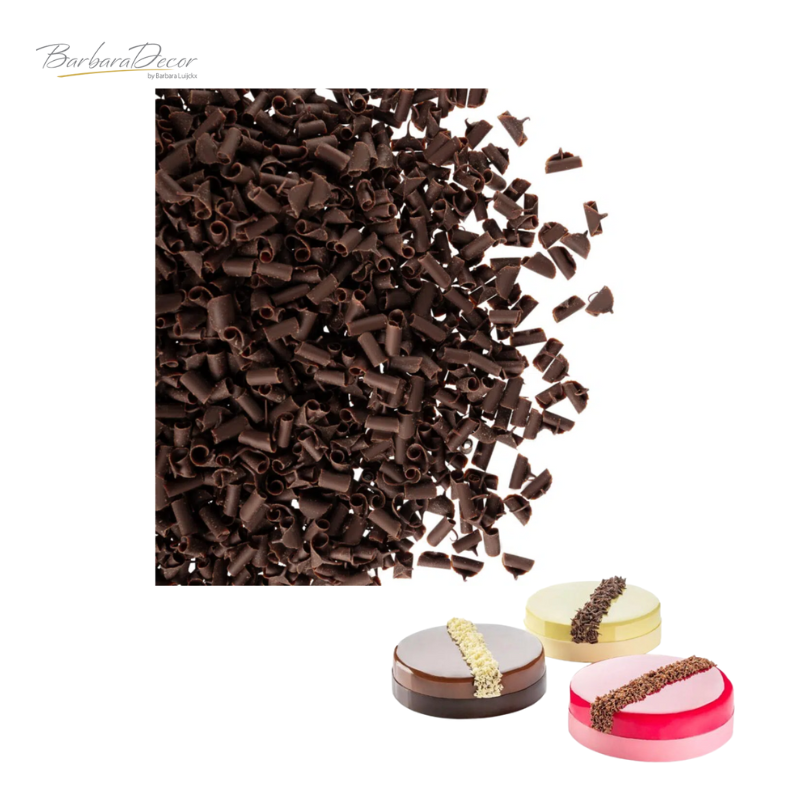 Decoratiuni din ciocolata Blossoms dark mini 4kg 3325424  BARB