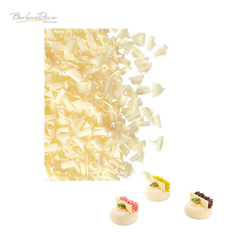 Decoratiuni din ciocolata alba blossoms  1kg 3325321 BARB
