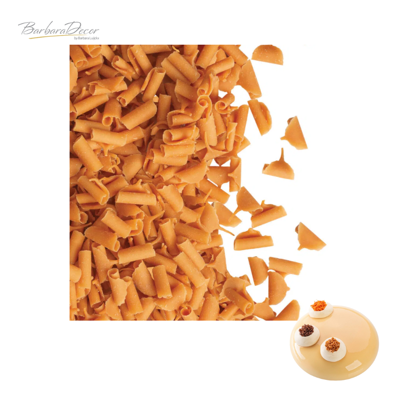 Decoratii din ciocolata BLOSSOMS CARAMEL 2,5 kg  3325293 BARB