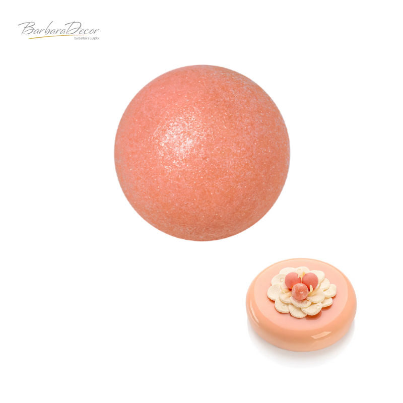 Sfere din ciocolata Peach Pearl 0.25 kg 331065 BARB