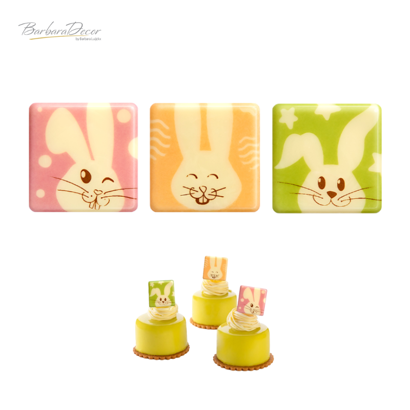 Decoratiuni din ciocolata Funny Bunny 144buc. 0,345kg 33773 BARB
