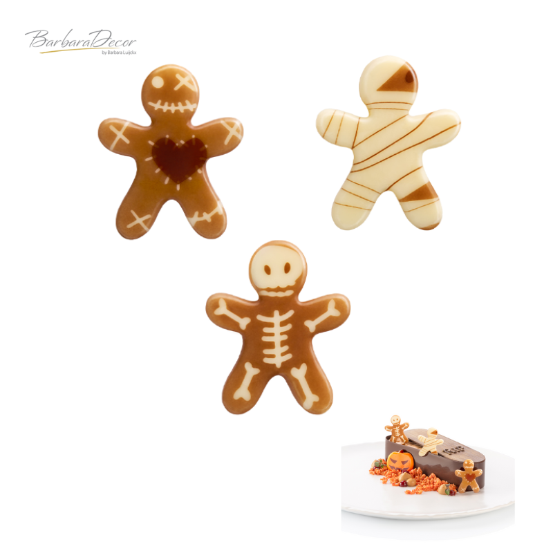 Decoratiuni din ciocolata MUMMY SET 135buc/cut  0.204kg 33767 BARB