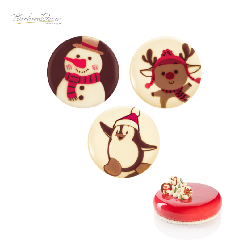 Decoratiuni de ciocolata Christmas Trio set 189buc/cut 0.39kg 33719 BARB