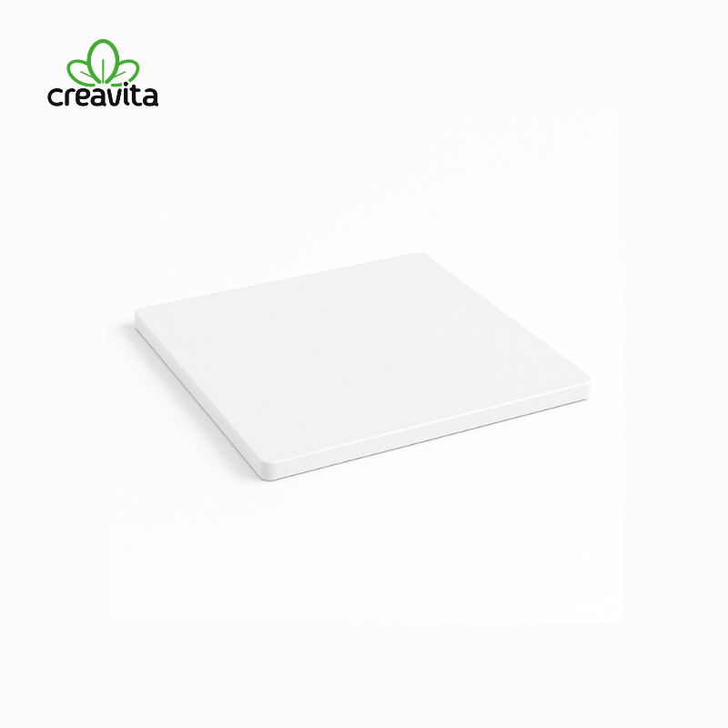 Platou pentru tort patrat alb 25x25cm H0,6 cm GustaPro