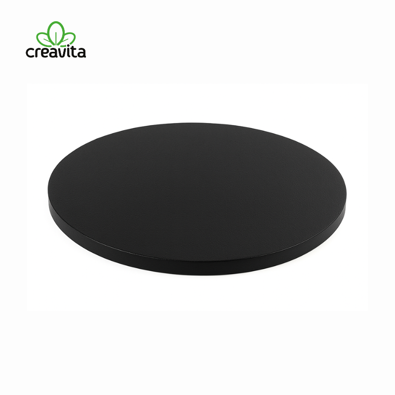 Platforma tort rotunda neagra Ø40xH1,2 cm GustaPro