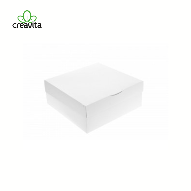 Cutie pentru tort alba 15x15x10 cm GustaPro