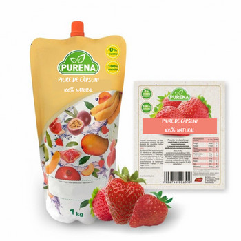 Piure de capsuna 100%1kg PURENA