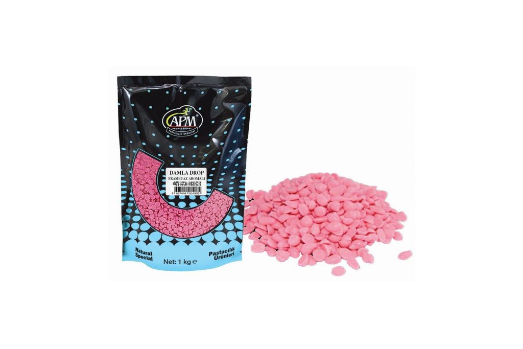 Cuvertura de ciocolata cu gust de zmeura 1kg APM