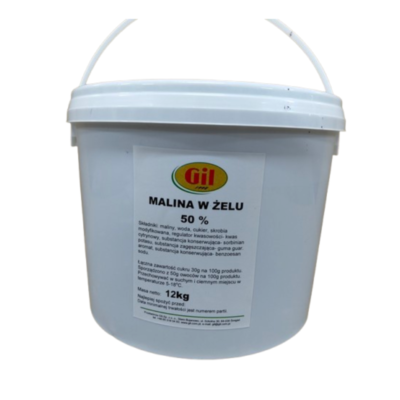 Umplutura de zmeura in gel 50% 6kg GIL
