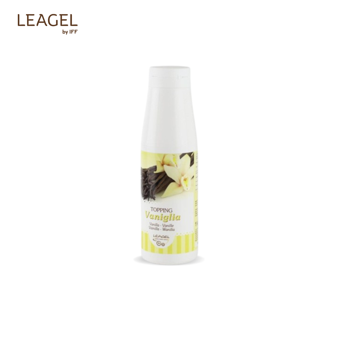 Topping de vanilie, sticla plastic 1 kg 352001 Leagel