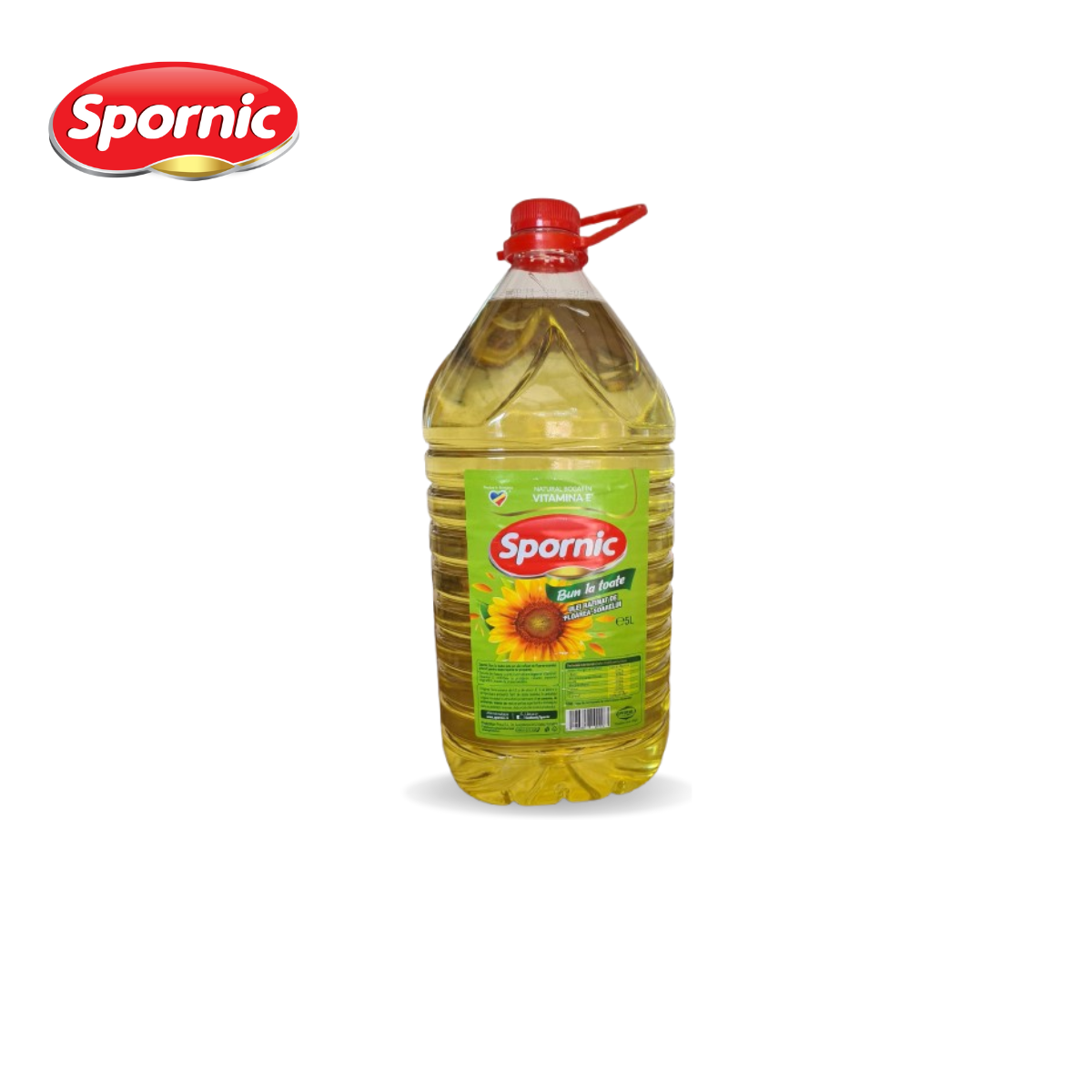 Ulei rafinat de floarea-soarelui Spornic Bun la Toate 5L Prutul
