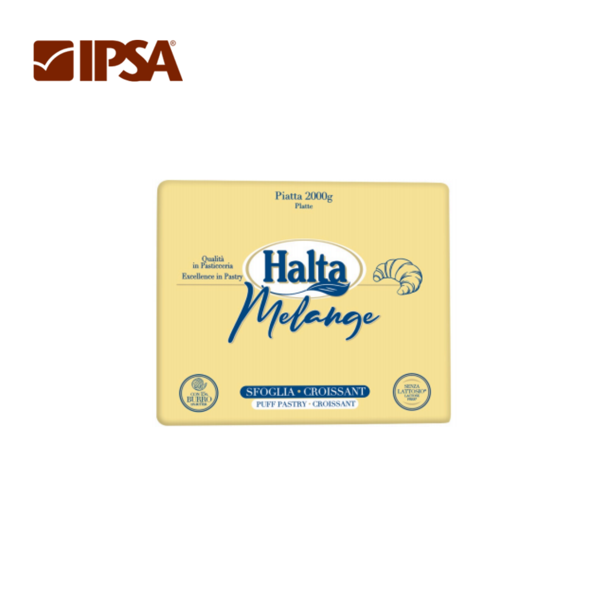 Margarina melanj foietaj cu unt 15% HALTA MELANGE, 2kg, 01011 Ipsa