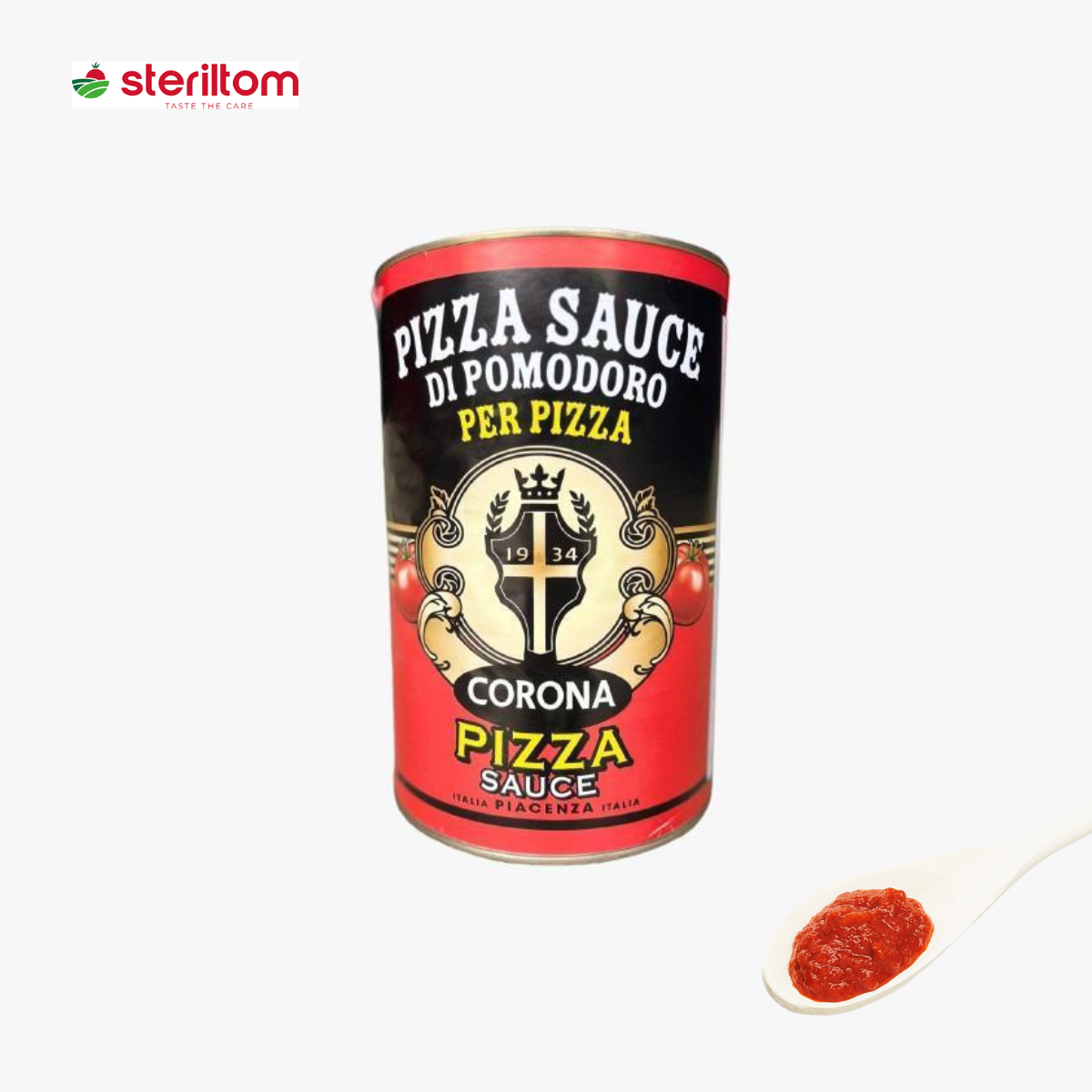 Sos pentru pizza, 12-14 Brix, 4,1 kg Corona, Steriltom