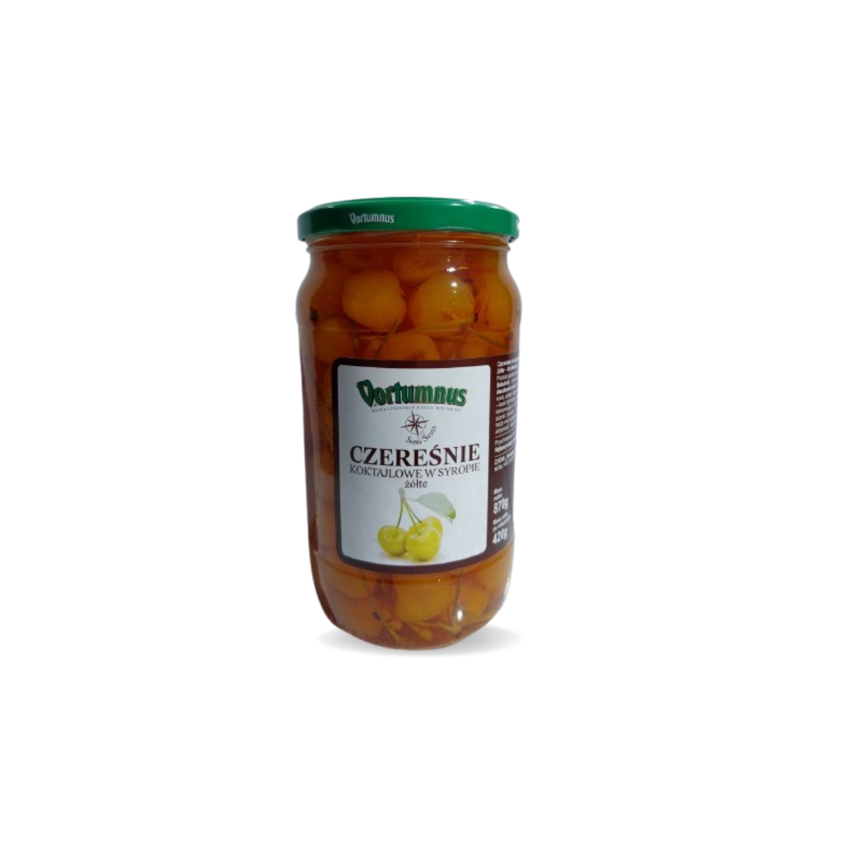 Cirese galbene maraschino in sirop 870g CZER6K VTS
