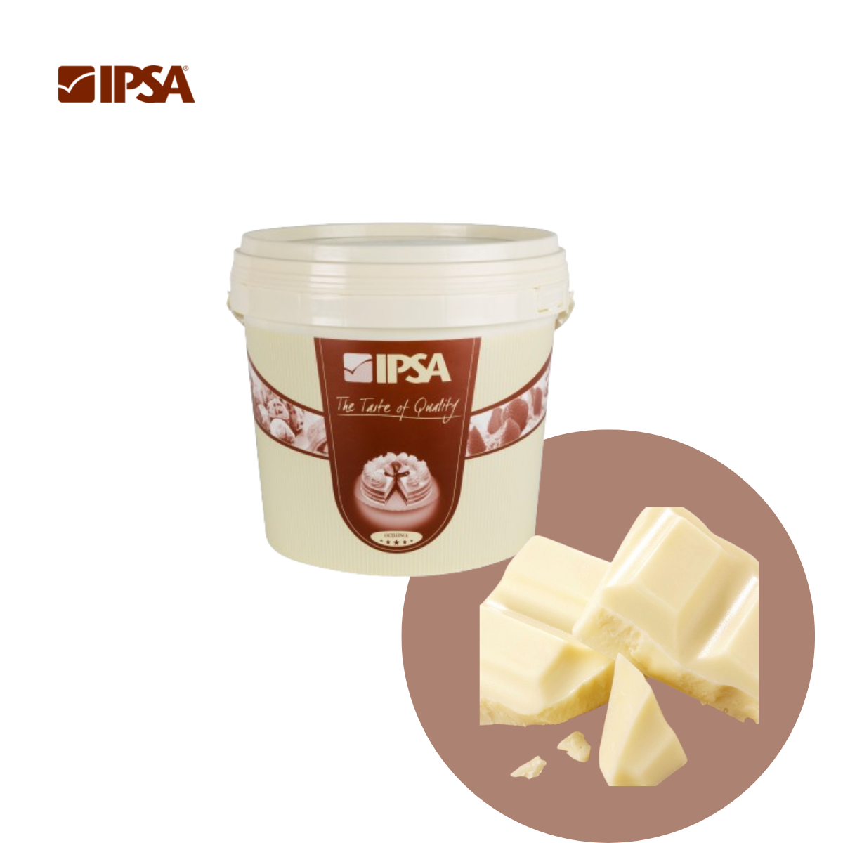 Crema de ciocolata alba CIOCCOLOSA BIANCA, 6kg, 6934 Ipsa