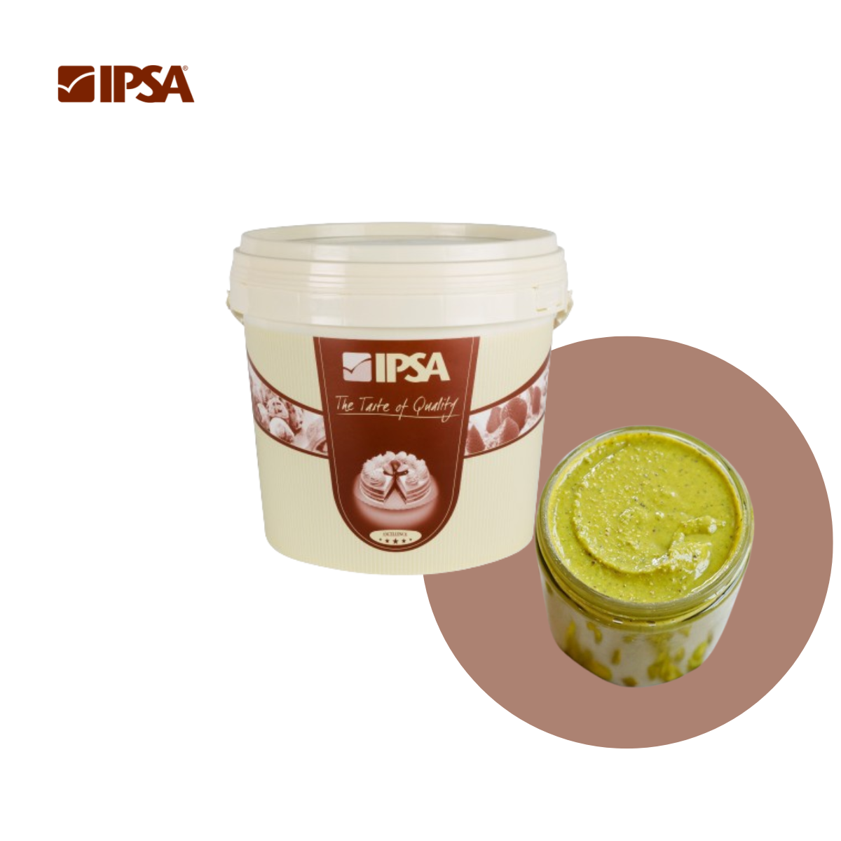 Crema de fistic 15% CIOCCOLOSA PISTACCHIO, 5kg, 6937 Ipsa