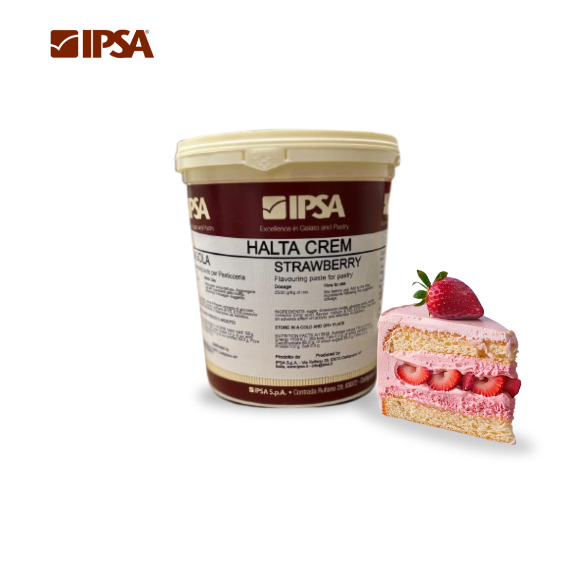 Pasta aromatizanta capsuna  HALTA, 1,2kg, 5838 Ipsa