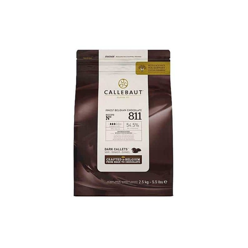 Ciocolata neagra 54.5% cacao 2,5 kg  Callebaut