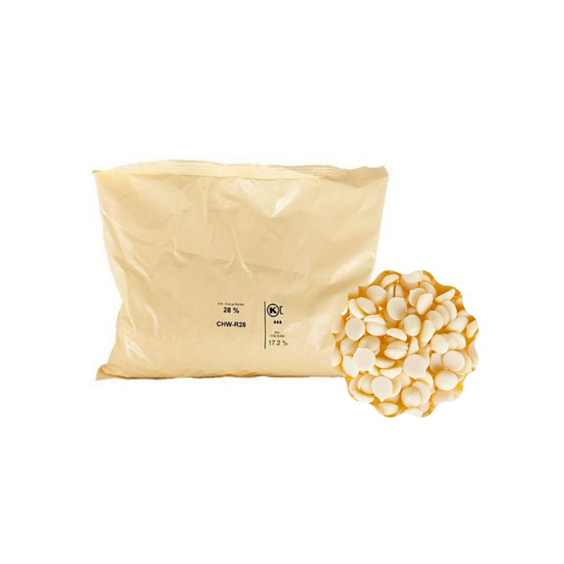Ciocolata alba pastile 2,5 kg, CHW-R28-557,  Barry Callebaut Sicao